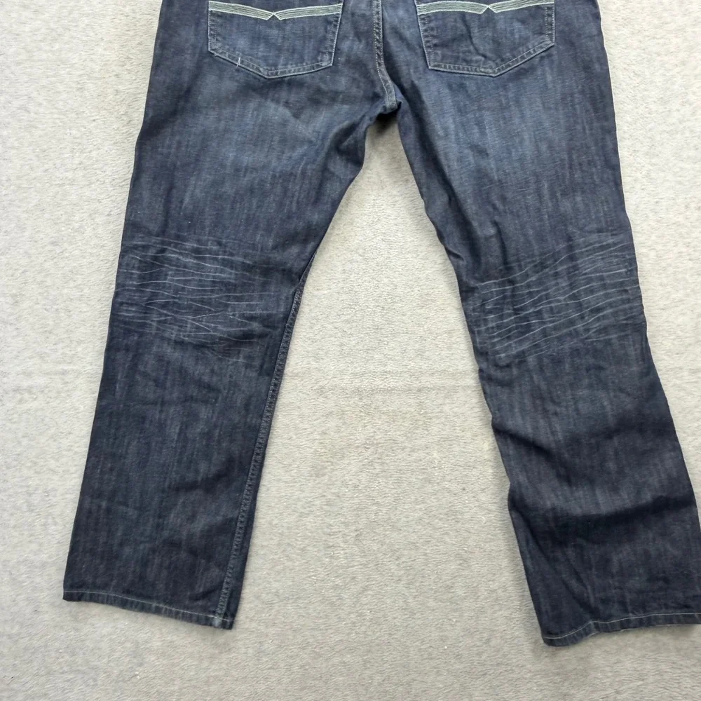 Buffalo Driven Jeans Mens 38x32 Dark Blue‎ Straight Leg Cotton Denim Pants